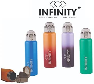 Infinity Hunky Double-walled Insulated Stainless Steel Bottle 600 ml - Pintoo Garments