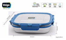 Load image into Gallery viewer, Veigo Lock N Steel 100% Air Tight 2 Container(2 Medium) Lunch Box with Bag
