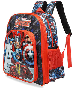 Marvel 30 Ltrs Black Red School Backpack (Avengers Assemble School Bag 41 cm)