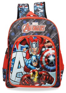 Marvel 30 Ltrs Black Red School Backpack (Avengers Assemble School Bag 41 cm)