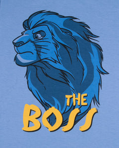 Boys Lion Printed Sleeve Less T Shirt