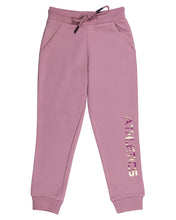 Load image into Gallery viewer, Solid Pink Printed Stretchable Track Pant
