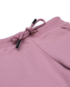 Solid Pink Printed Stretchable Track Pant