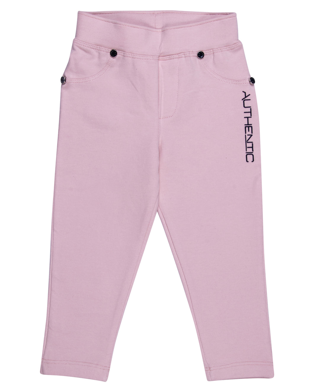 Girls Stretchable Peach Track Pant