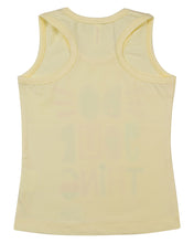 Load image into Gallery viewer, Girls Printed Yellow Sleeve Less Top
