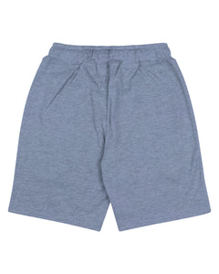 Boys Plain Light Grey Hosiery Shorts