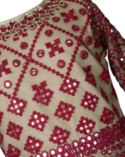 Load image into Gallery viewer, Maroon Full Embroidered Party Gown
