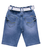 Load image into Gallery viewer, Boys Light Blue Stretchable Solid Denim Jamaican
