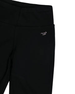 Girls Stretchable Cotton Black Capri